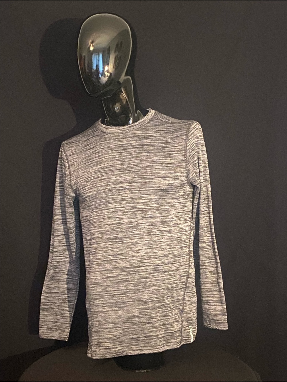 RBX Heathered Gray Long Sleeve Crew Neck Shirt